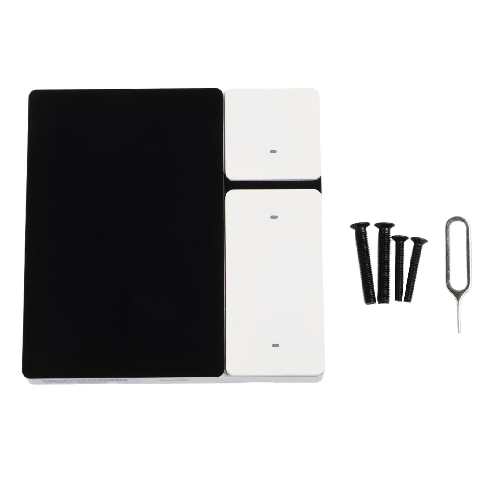 MOES - Pannello interruttori da parete intelligente compatibile da 3,5", controller relè a 3 bande con blaster a infrarossi, schermo GFF multi-touch, luce di stato dimmerabile, 3 tasti fisici