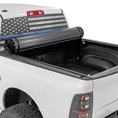 Rough Country Hard Roll-Up Tonneau Cover for Ram 1500 (2009-2018) & 2500 (2010-2026) - Aluminum Truck Bed Cover, Fits 5'7 Bed - image 2