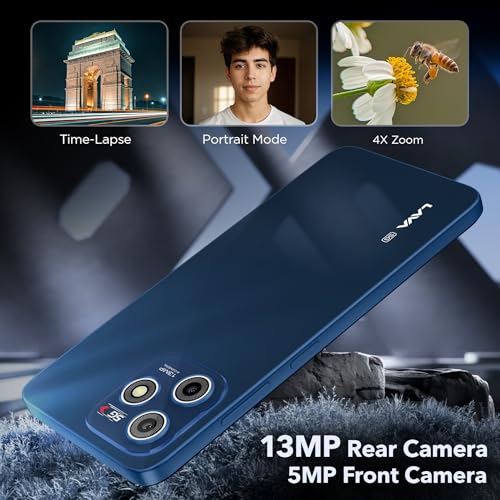 Image of Lava Bold N1 5G (Champagne Gold, 4GB RAM, 128GB Storage) |Bigger 6.75 inch HD+ Notch Display | Octacore 5G Processor | 13 MP AI Camera |5000 mAh Battery| IP54 Rated Dust & Water Splash Proof