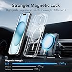 ESR for iPhone 15 Case, Compatible with MagSafe, Military-Grade Protection, Yellowing Resistant, Scratch-Resistant Back, Magnetic Phone Case for iPhone 15, Classic Series, Clear - Image 2