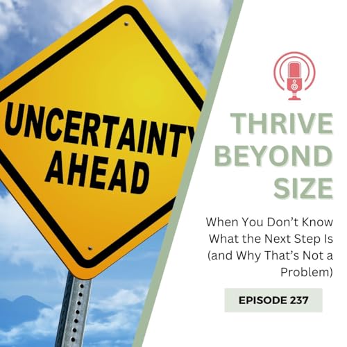237 - When You Don&rsquo;t Know What the Next Step Is (and Why That&rsquo;s Not a Problem)