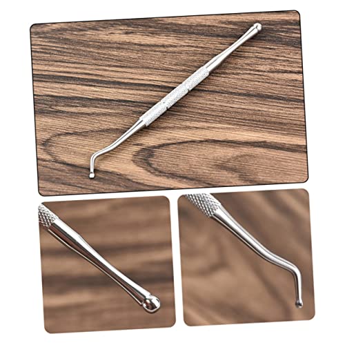 OSOLADY 5Pcs Stainless Steel Single Head Nail File Durable Metal Buffer for Manicure and Precision Toenails and Fingernails Care Tool for Salon and Home Use