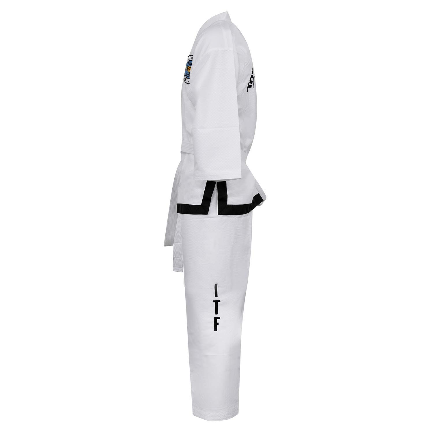 Playwell Elite Ultra Leggero Itf Taekwondo Studente Performance Combattente Suit - Bianco, 170cm