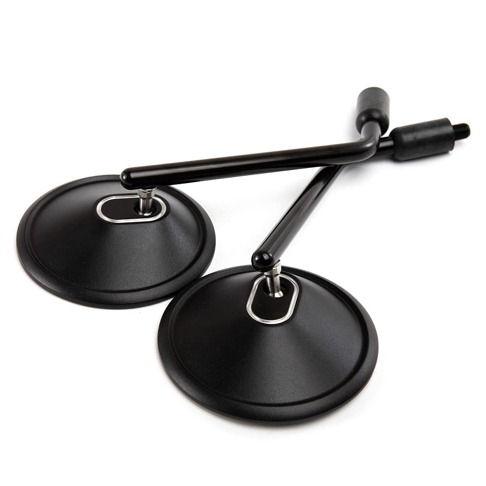 Rétroviseur latéral de moto rond E9 CNC rétroviseur 10mm vis pour Cafe Racer Bobber Chopper