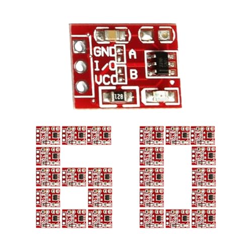 60pcs TTP223 Touch Button Module Kondensator Typ Einkanal Selbstverriegelung Touch Sensor