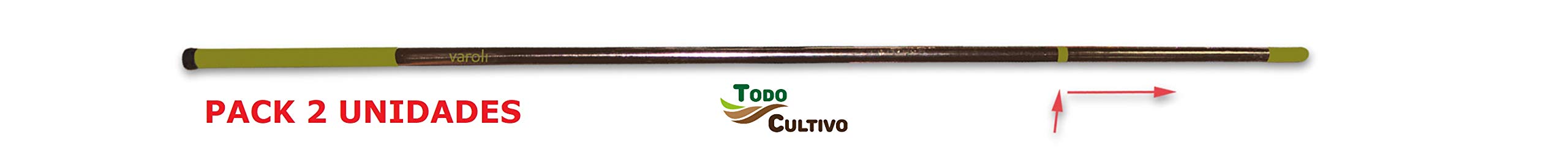 Vara aceituna de fibra VAROLI 3 metros de longitud. PACK DE 2 UNIDADES. Más equilibrada y ergonómica: Menos esfuerzo en su uso.