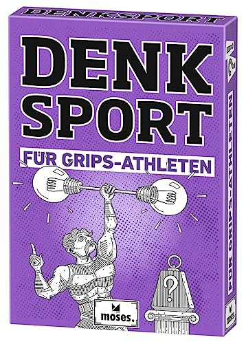 moses. Denksport für Grips-Athleten, 50 abwechslungsreiche Denksportaufgaben und Rätsel, Für Erwachsene, Denksportbox für Knobelmeister und Gehirnjogger