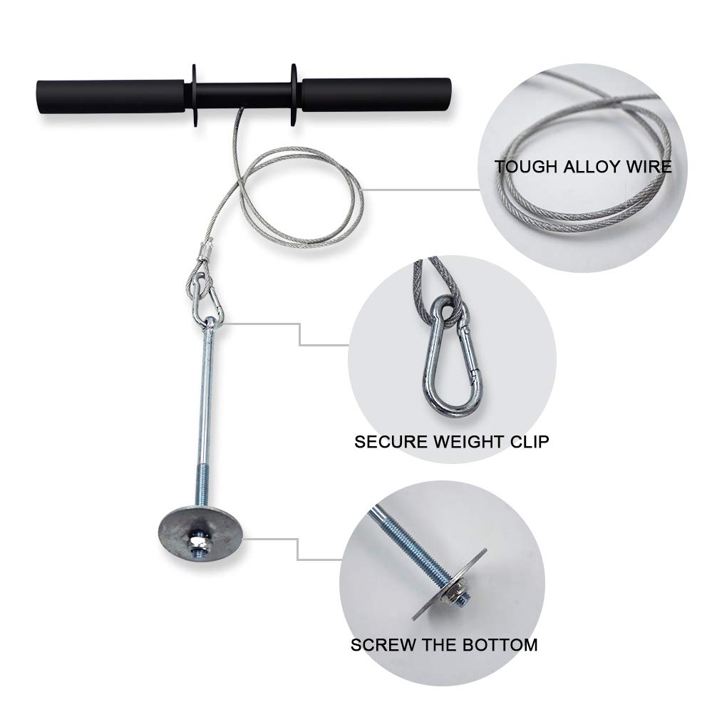 Luwint Polso e avambraccio Roller Blaster, corda d'acciaio Fitness braccio ginnico polso Trainer Home Gym Accessori