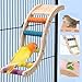 Leefasy Bird Ladder for Cage Parrot Climbing Ladder Shelf Chewing Play Toy, Exercise Stand, Bird Cage Accessory for Lovebirds