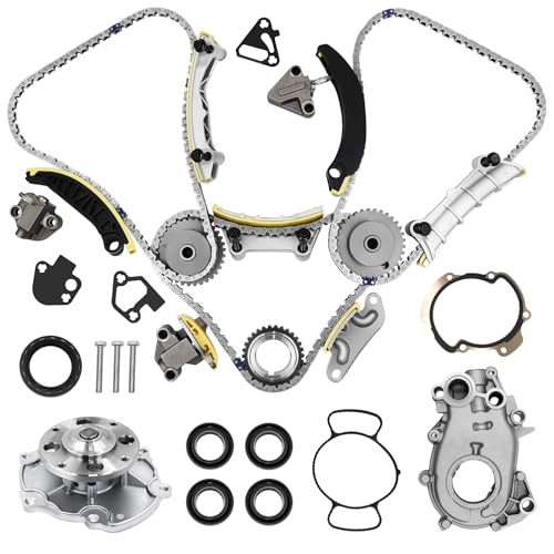Image of 3.6 Timing Chain Kit W /Water Pump & Oil Pump 12603745 for 2007-2015 Chevy GMC Cadillac Buick Saturn Pontiac Suzuki Saab V6 Engine 3.6L 3.0L Replace# 9-0753S Cadena De Tiempo Kit