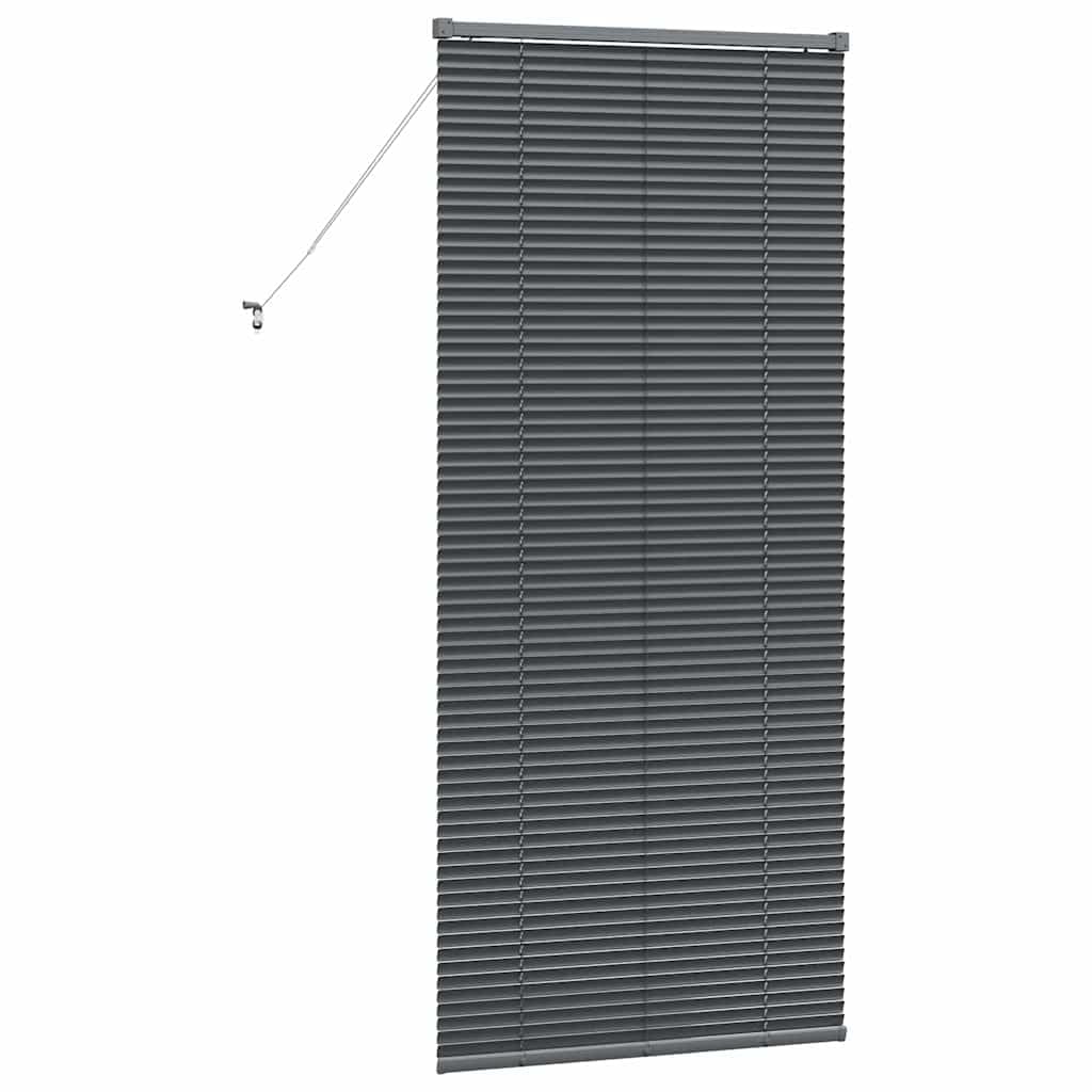 Store Vénitien en Aluminium Gris Foncé 175 x 70 cm, Store Fenêtre Intérieur Ajustable avec Lames Orientables, Cordon de Tirage et Clip de Sécurité pour Salon et Bureau