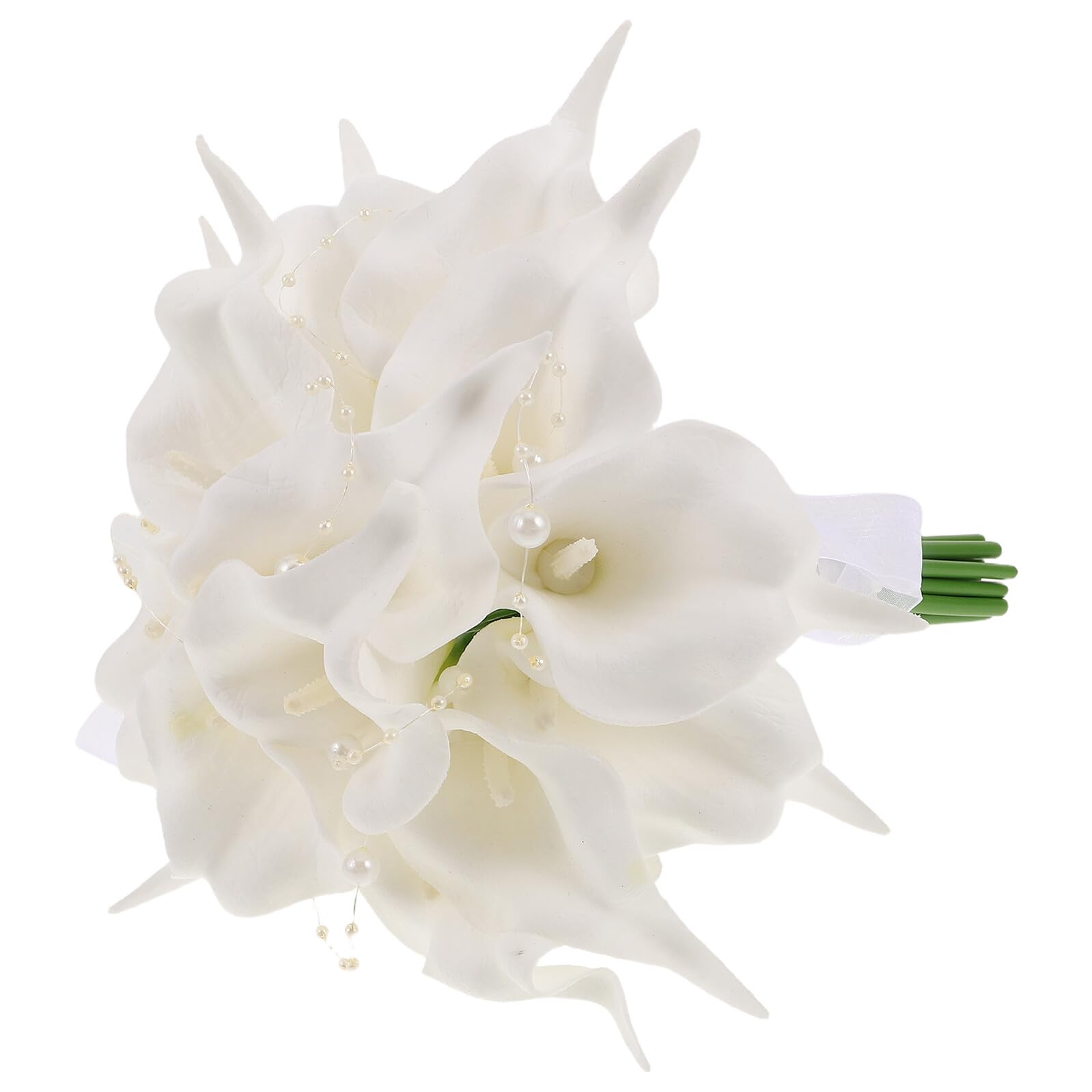 Bouquet de mariée artificiel fleurs blanches iplusmile décoration mariage et maison