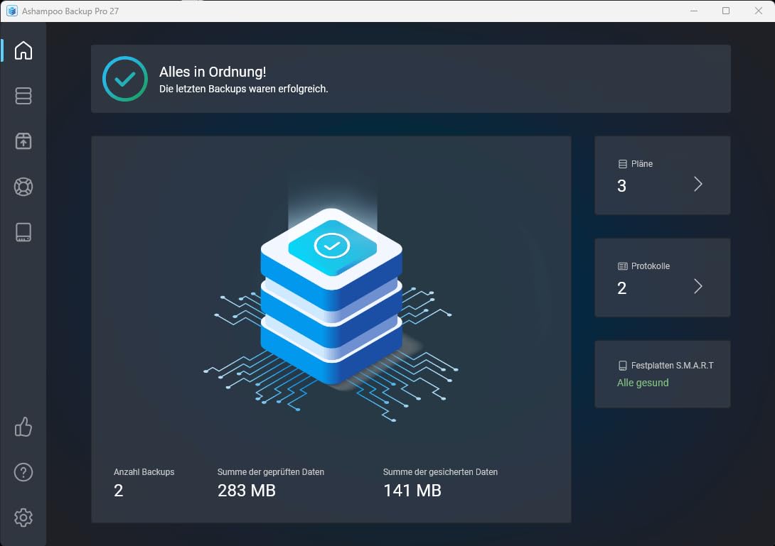 Backup Pro 27 - Datensicherung Programm, Rettung bei Malware-Befall, defekter Festplatte oder Windows Crashes - kompatibel mit Windows 11, 10