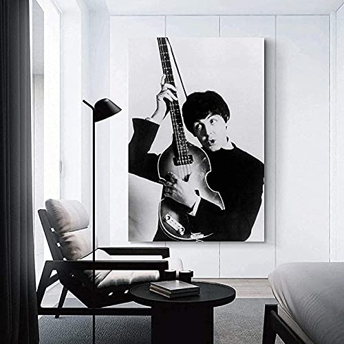 Art poster 60x80cm sans cadre Canvas Artwork Painting Paul Mccartney British Greatest Musician Rocker for bedroom Decor… - Les Beatles, Paul McCartney, John Lennon, RIngo Starr, George Harrison Art poster 60x80cm sans cadre Canvas Artwork Painting Paul Mccartney British Greatest Musician Rocker for bedroom Decor… – Image 3
