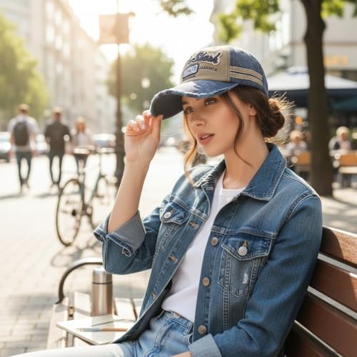 Image of Men's Cotton Baseball Cap, Adjustable Back Closure, Unisex, Casual Style, for Outdoor Lifestyle