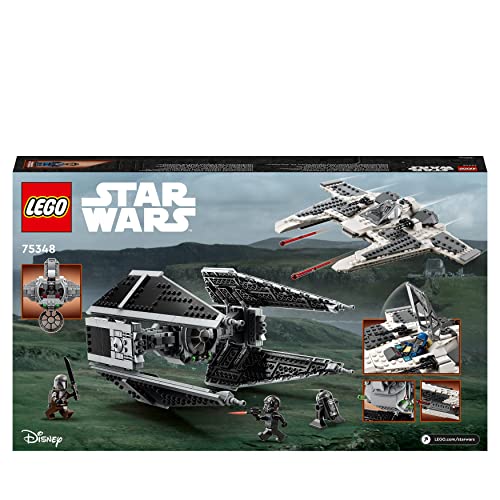 Star Wars Fang Fighter Mandaloriano vs TIE Interceptor, Set con Modellini da Costruire, Gioco per Bambini e Bambine da 9 Anni con 3 Minifigure, Droide e Darksaber, Idea Regalo di Compleanno 75348 - Lego - Immagine 7