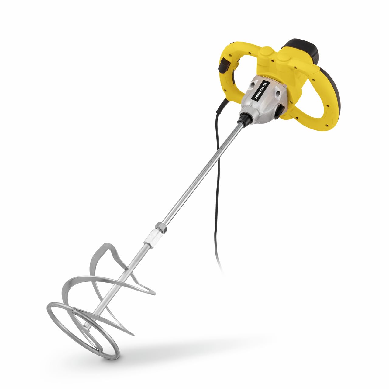 Powerplus Mezclador POWX0842-1600W, Mezclador de betón y pintura (180 min-1-460 min-1)