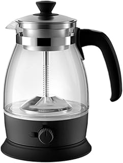 KYCD Czajnik elektryczny, 1litre, 600W Fast Foto Glass Elektryczny czajnik herbaciany, Bezpłatne BPA BPA BPA Kocioł elektryczny Cześci elektryczne Auto Odcinanie i ochrona przed zagotowaniem,Black