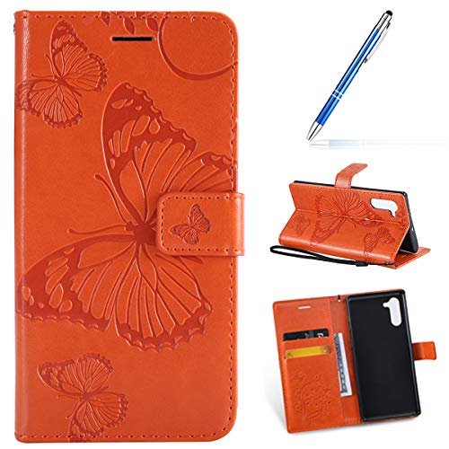 Robinsoni Case Compatible with Samsung Galaxy Note 10 Phone Case Wallet Galaxy Note 10 Leather Phone Cover Shockproof Kickstand Case Flip Note Book Phone Cover Heavy Duty Case Hard Case Notebook Cover