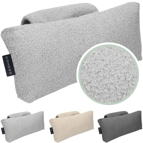 Coussin de nuque orthopédique de qualité supérieure pour fauteuil, canapé et fauteuil de lecture pour canapé et fauteuil de télévision - Coussin de dossier - Coussin intérieur PTMD (SEMMI gris clair))