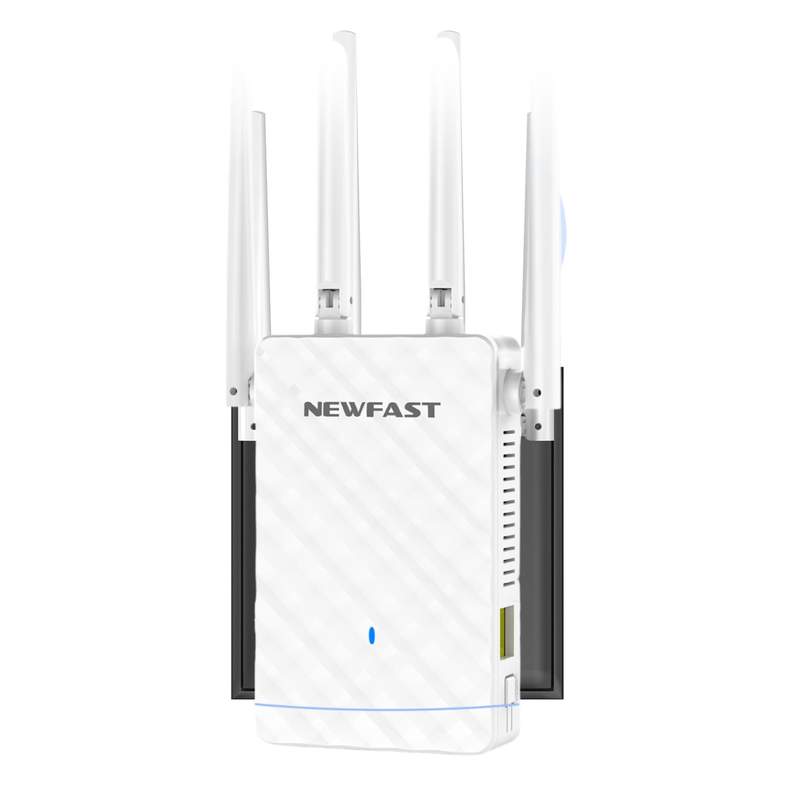 NEWFAST N300 Ripetitore WiFi Potente con 4 Antenne, WiFi Extender 2.4GHz Supporta 4 Modalità