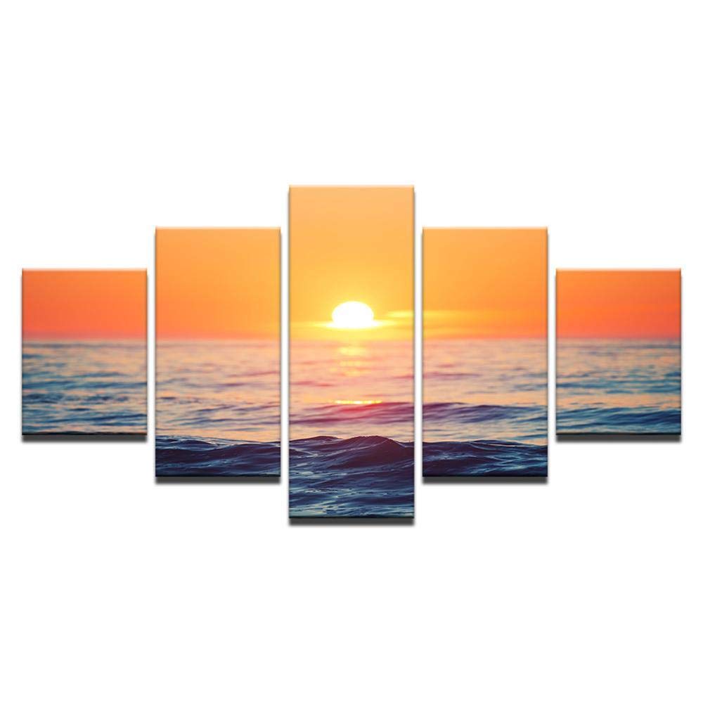 Art mural pour salon coucher toile moderne déco seaside sunset