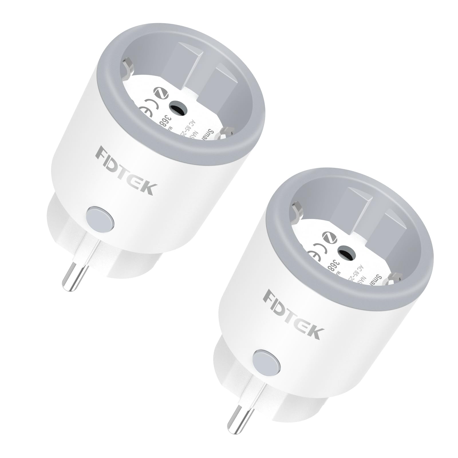 Zigbee Steckdose 16A, 2 Stück Plug mit Strommessung Smart Home Steckdose mit Fernbedienung für Alexa & Google Zigbee Socket Kompatibel mit Tuya Bridge Gateway