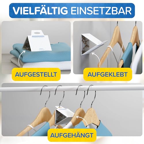 Patronus Kleidermottenfalle [10 Stück] - effektiver Mottenschutz für Kleiderschrank - Mottenfalle Kleidermotten mit maximaler Lockwirkung - Kleidermotten bekämpfen - Alternative zu Mottenpapier 5