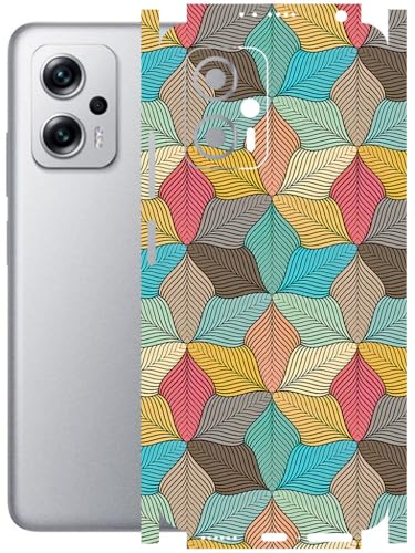 Image of AtOdds - Full Body Back Screen Guard Protector Film - Lamination Wrap Skin Sticker Compatible with REDMI K50i (5G) | Scratchproof Matte Finish (Autumn)