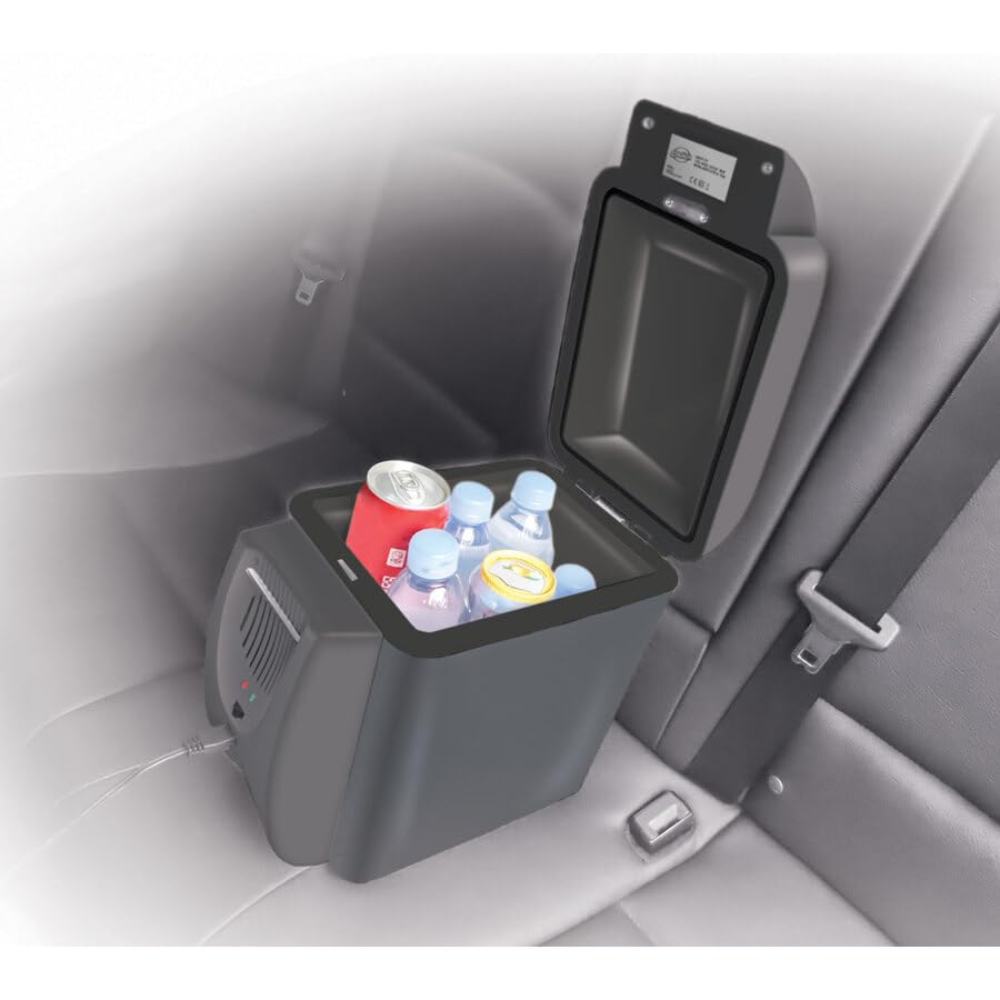 LOGICA Frigo 7.5L - DC Termoelettrico Portatile 7,5L | Caldo/Freddo 12V con Tracolla per Auto, Viaggi e Outdoor
