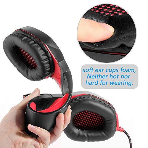 Docooler Onikuma K1 Gaming Over-Ear Headset 3.5Mm Stereo On-Ear Headphones W/Retractable Microphone Volume Control Noise Canceling For Laptop Desktop Pc Gamers #TOP4