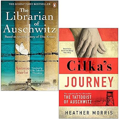 The Librarian of Auschwitz By Antonio Iturbe & Cilka's Journey By Heather Morris 2 Books Collection Set