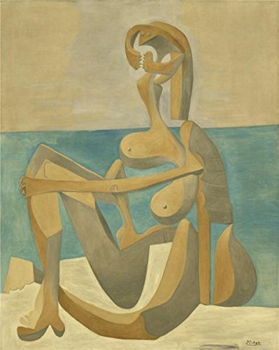 'Pablo Picasso-Seated Bather,1930' Oil Painting, 8x10 Inch / 20x25 Cm ,printed On Polyster Canvas ,this Art Decorative Canvas Prints Is Perfectly Suitalbe For Living Room Gallery Art And Home Decoration And Gifts