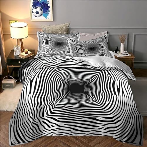Housse de couette super douce en microfibre résistante 3D - 6