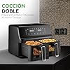 Nutrichef freidora de aire, 8.3L, Doble canasta, Capacidad de 4.1L por cesta, 9 modos de coccion preestablecidos, Tamaño familiar #1
