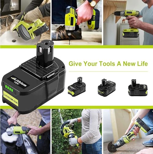 Batterie Ryobi 18V alternative V8 Replace pack de 2 P108 pour outillage