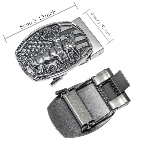 Image of Dubulle Mens Ratchet Belt Gold Click Buckle Adjustable Leather Belts