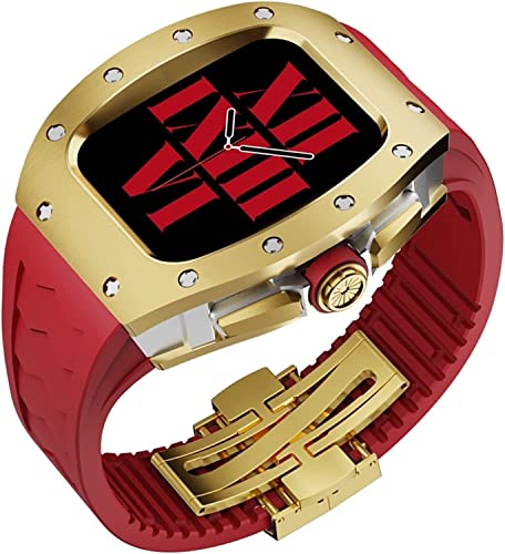 Coque Apple Watch 45mm antichoc avec bracelet caoutchouc durable