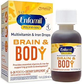 Enfamil Poly-Vi-Sol Multivitamin Supplement Drops with Iron for Infants and Toddlers, Pack of 3
