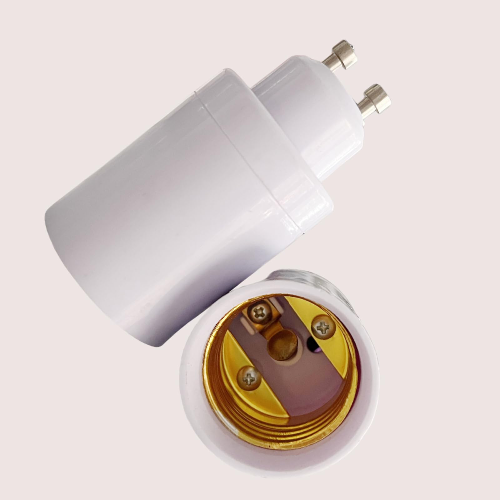 Adaptateur convertisseur GU10 vers E27 – Douille d'ampoule LED pour usage domestique Base à visser pour une installation facile Compatible avec diverses ampoules LED Solution d'éclairage idéale