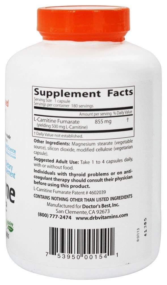 Doctors Best L Carnitine Fumarate W Sigma Tau 180 Vgc | Desertcart Gambia Doctors Best L Carnitine Fumarate W Sigma Tau 180 Vgc | Desertcart Gambia