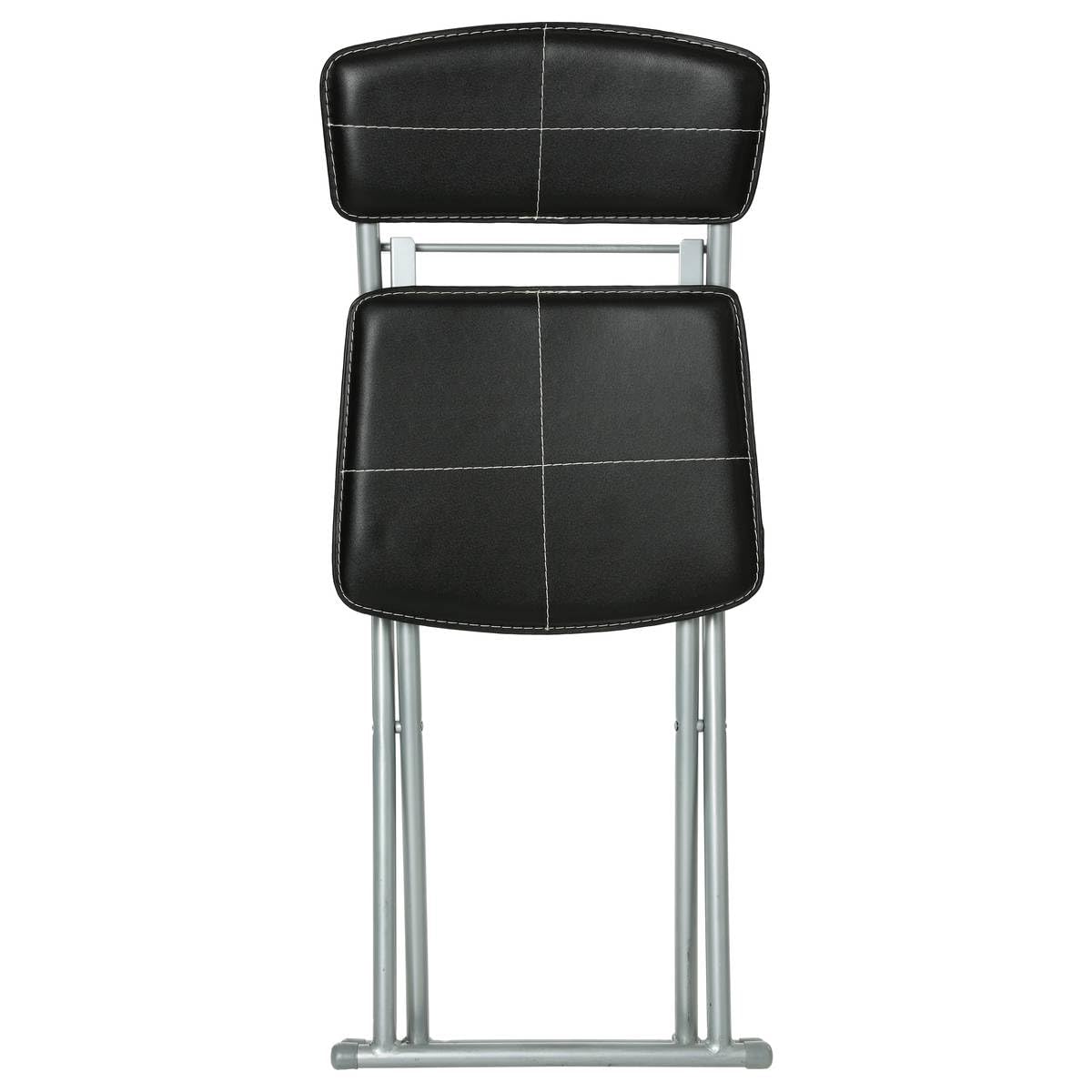 SILLA PLEGABLE DE PVC NEGRO