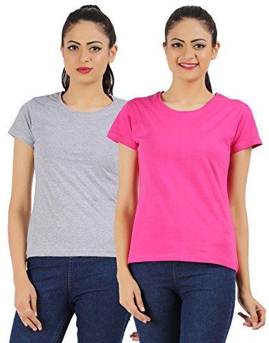 Image of Ap'pulse Women's Combo Regular Fit T Shirt (Pack Of 2)