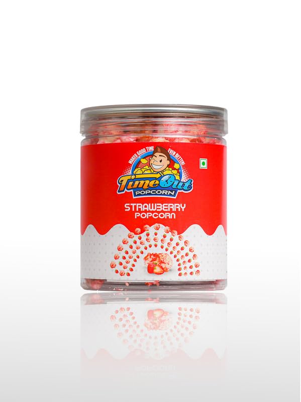 Time Out Popcorn – Strawberry Flavoured, Gourmet Popcorn, Crunchy, Ready to Eat Snack Pack of 1 x 105g-image-36