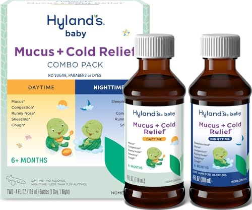 Image of Hyland's Baby Mucus + Cold, Cough & Decongestant Combo Pack (Day/Night) 8oz