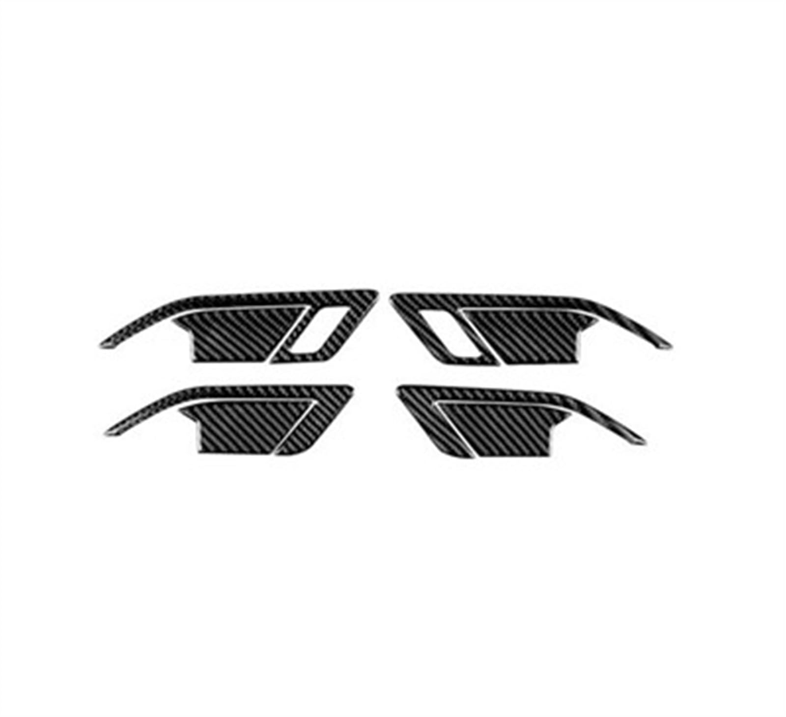 Piwine Black C Lhd Rhd Car Interior Modification Accessories Door Handle Bowl Decor Trim Cover Sticker For Golf 8 2020-2023