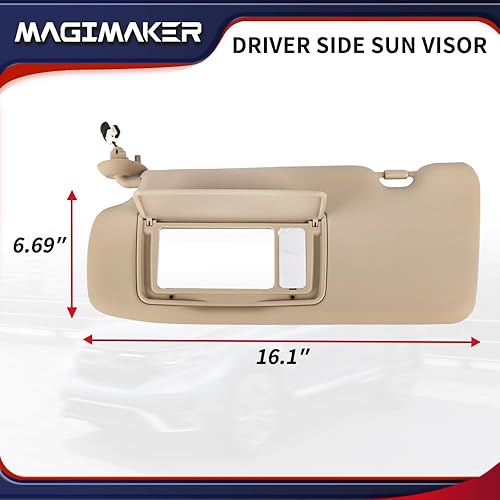Miniatura 7 de Magimaker Visera solar lateral para Honda CRV 2017 2018 2019 2020 2021 2022 Reemplazo 83280-TLY-H11ZB delantero izquierdo  Pantalla de protección