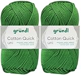 2x50 Gramm Gründl Cotton Quick Häkelgarn aus 100% Baumwolle 114 Farn