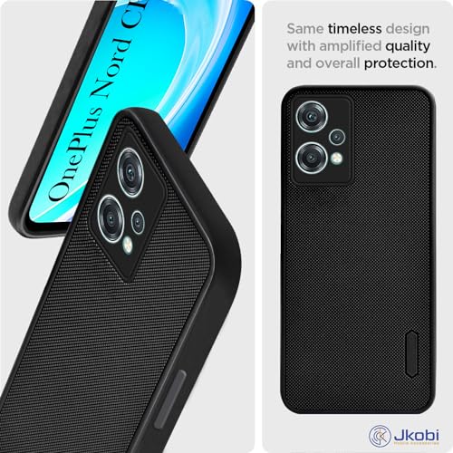 Image of Jkobi Back Cover Case for Oneplus Nord CE 2 Lite 5G (Textured Grip Design | Camera Protection | Slim and Light Weight | Soft Touch and Feel | Black)