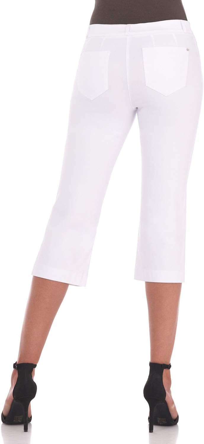 Rekucci Women's Easy Fit Comfort Capri with Stretch Waistband - Image 3